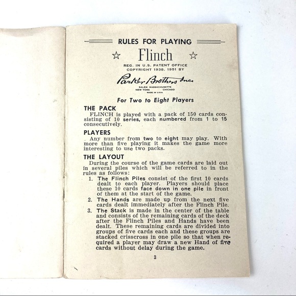 1954 Flinch Card Game Set - Picture 3 of 9